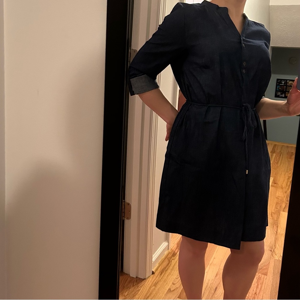 EUC Umgee Chambray Dress (Runs Large) - Picture 3 of 7